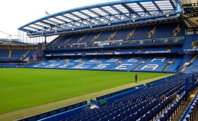 Chelsea FC. Stamford Bridge., West Stand., Steve King