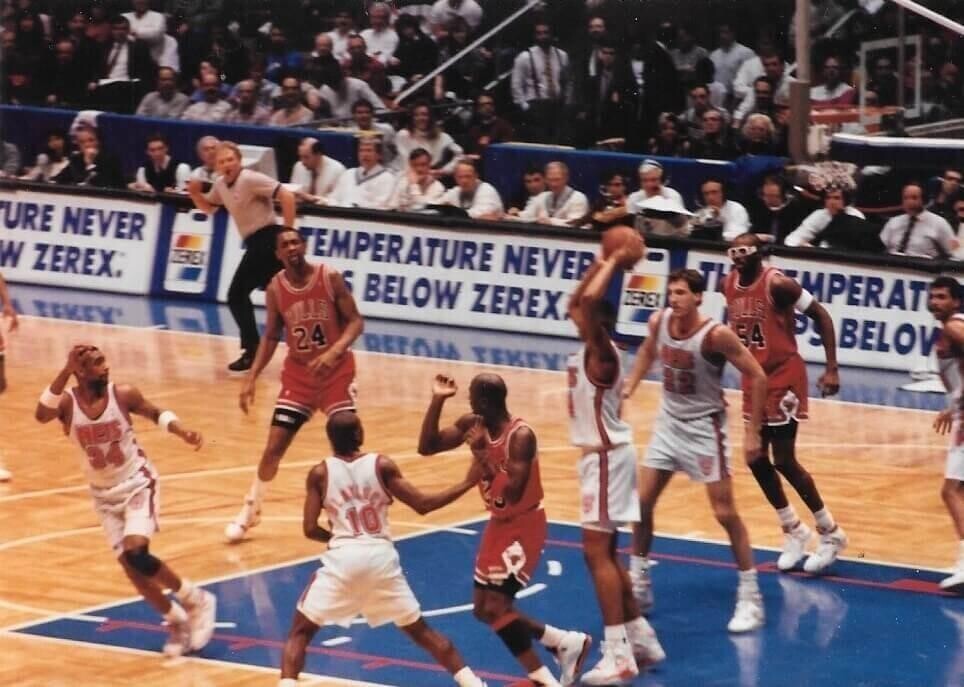 chicago bulls new jersey nets match on march 28 1991