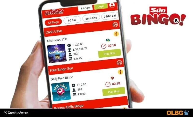 sun bingo mobile screenshot
