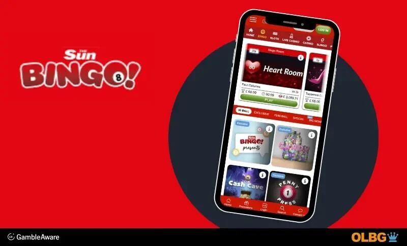 sun bingo mobile screenshot