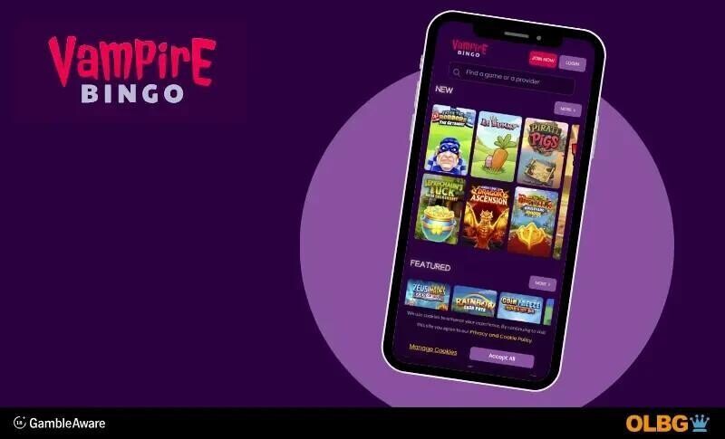 vampire bingo mobile screenshot
