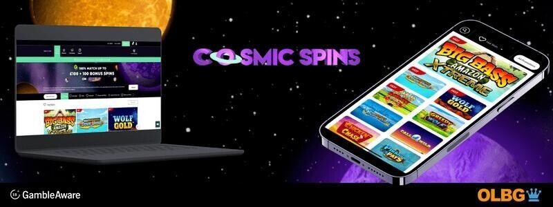 Cosmic Spins website and mobile site