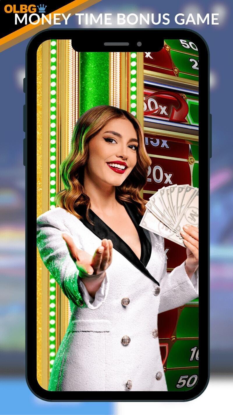 A mobile screenshot of one of the Money Time bonus rounds