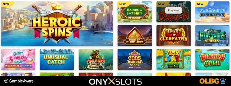Onyx Slots Casino and Slot Games banner