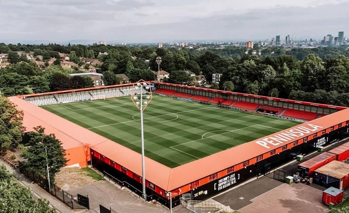 Salford City stadium ariel view
