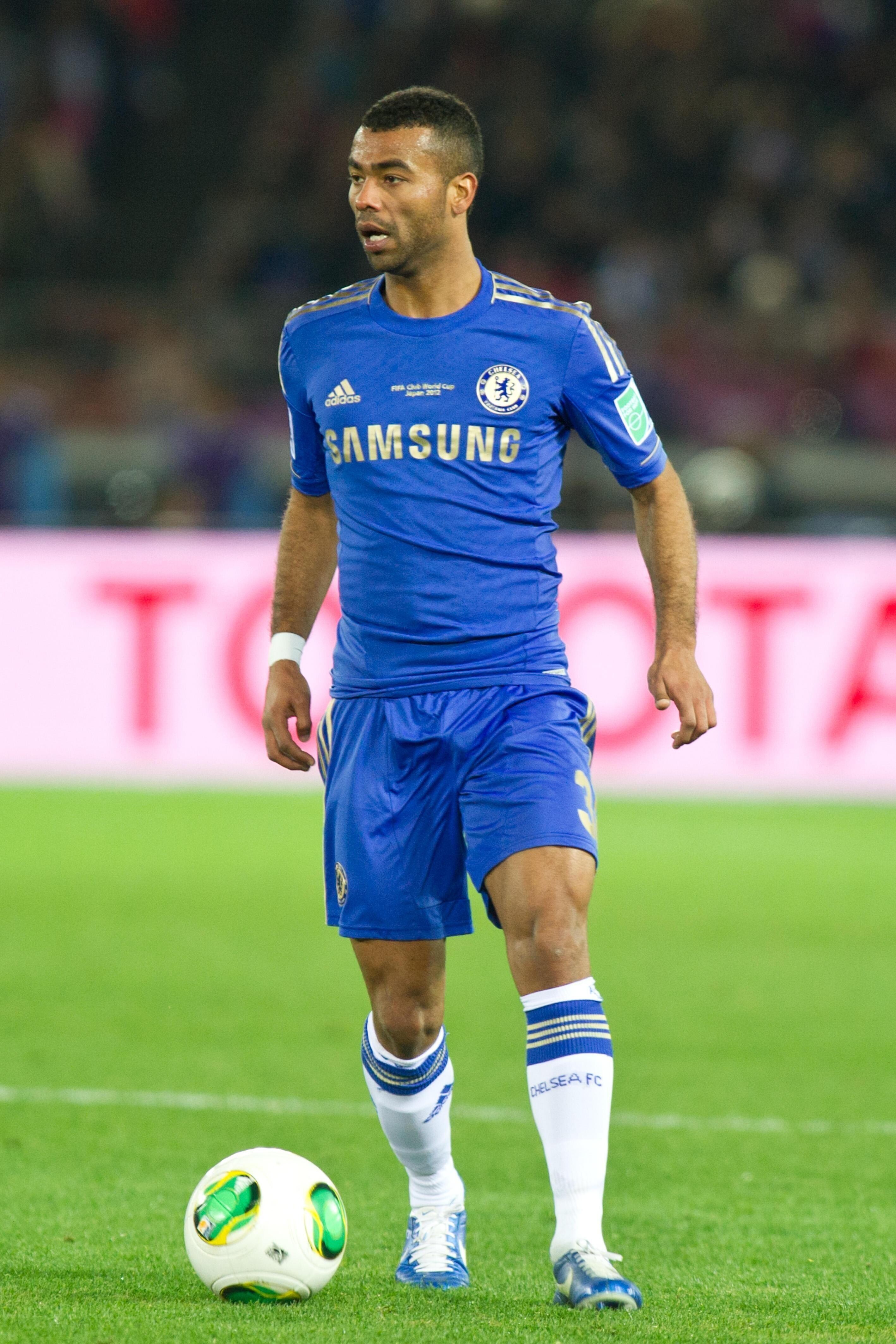 Ashley Cole playing for Chelsea