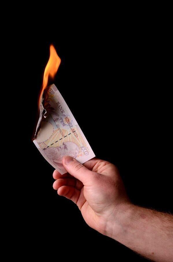 burning money