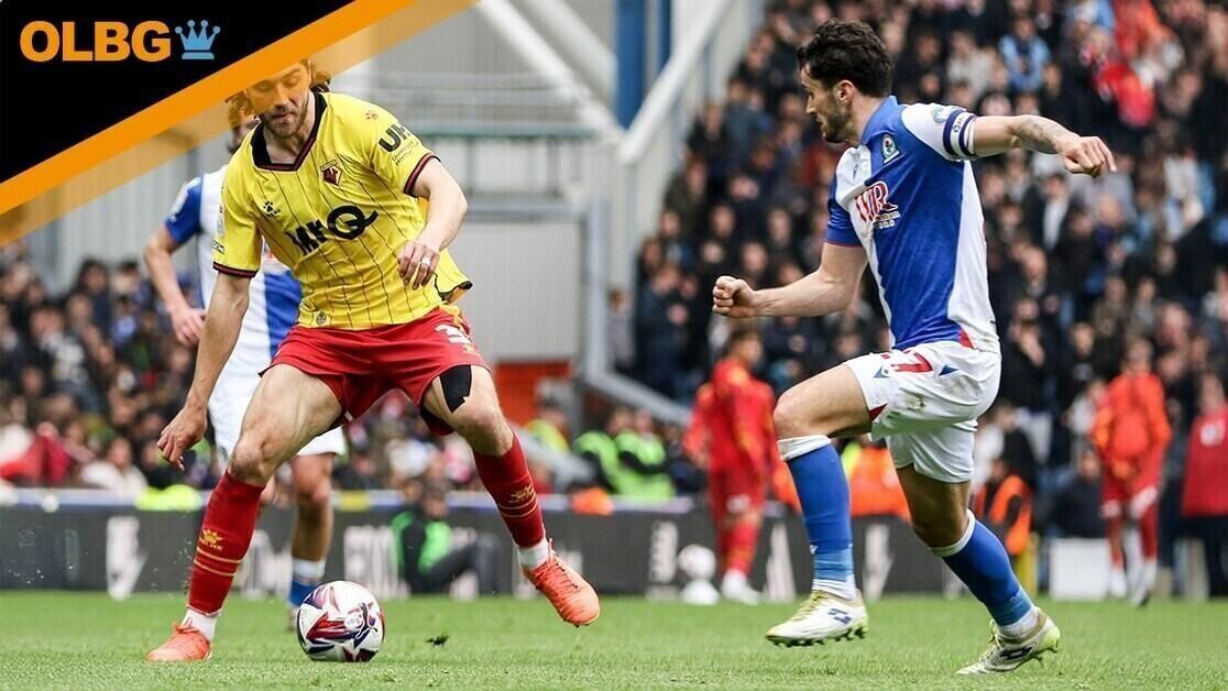 Ewood Park, Blackburn, UK. 26th Apr, 2025. Francisco Sierralta (3 Watford) controls the ball during the EFL Sky Bet Championship match between Blackburn Rovers and Watford at Ewood Park in Blackburn, England on 26th April 2025