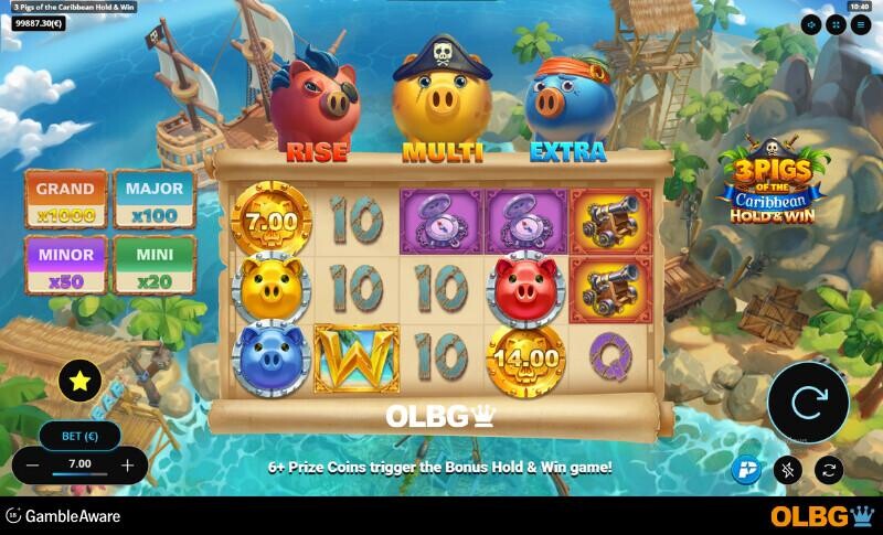 3 Pigs of the Caribbean slot screenshot