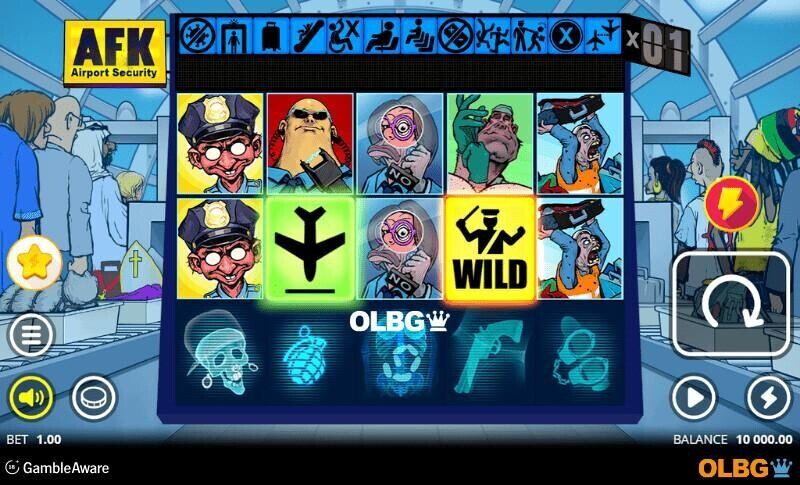 AFK Airport Security slot base game screenshot