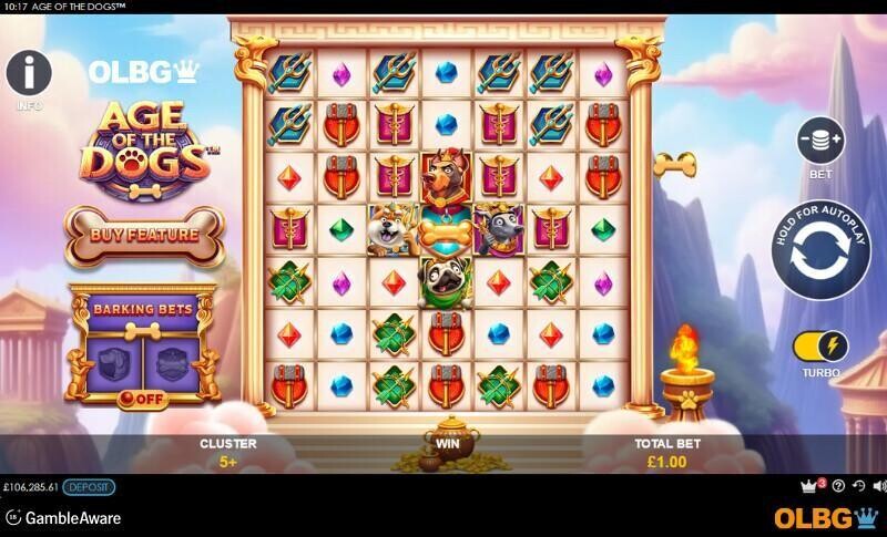 Age of the Dogs slot base game screenshot