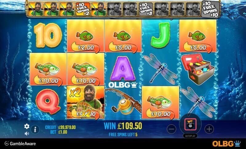 Big Bass Bonanza slot Free Spins feature screenshot