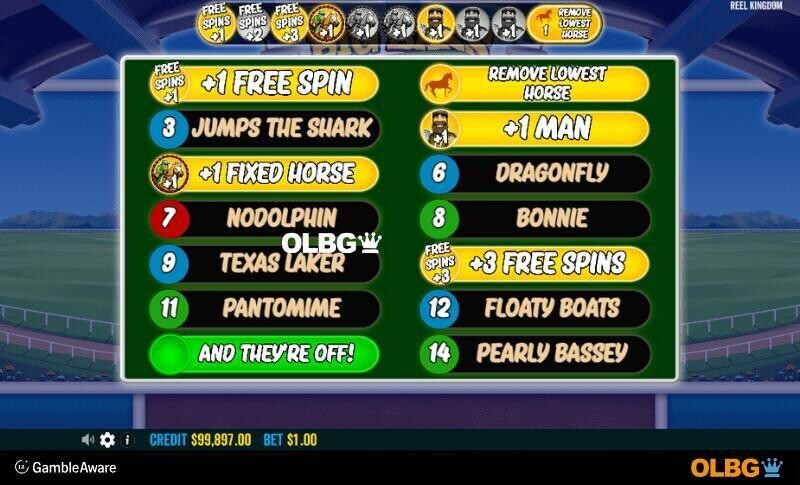 Big Bass Day at the Races slot Free Spins feature picker screenshot