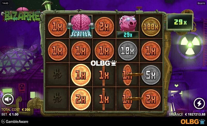 Bizarre slot Coinage feature screenshot