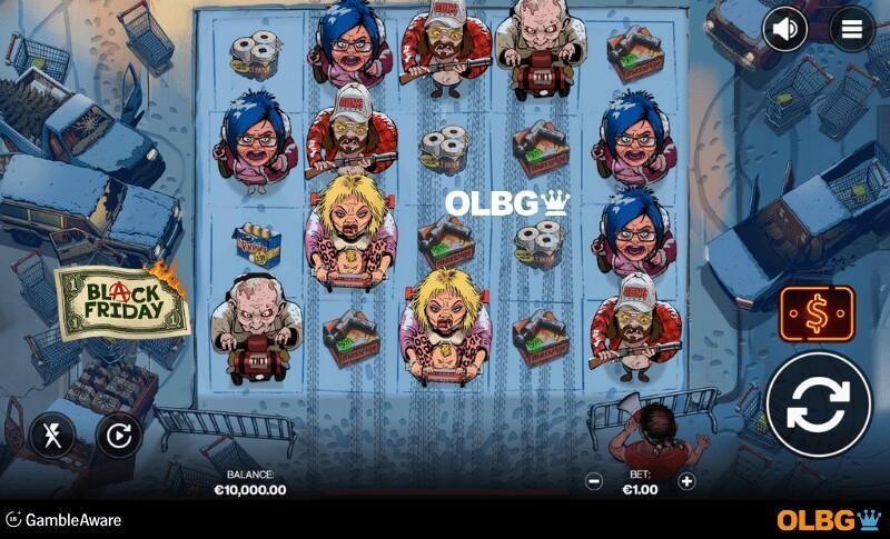 Black Friday slot base game screenshot