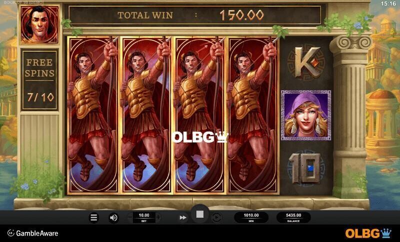 Book of 99 slot Free Spins feature screenshot