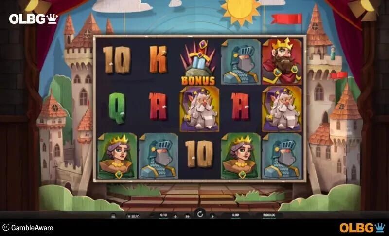 camelot cash slot base game screenshot