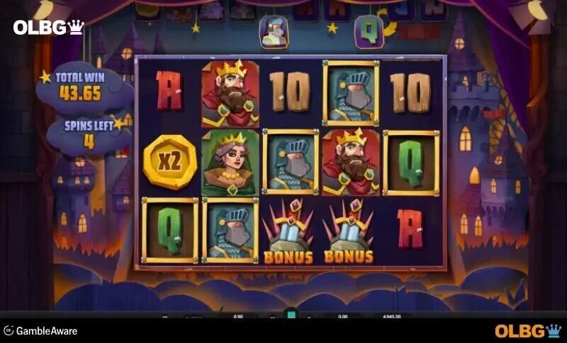 camelot cash slot free spins feature screenshot