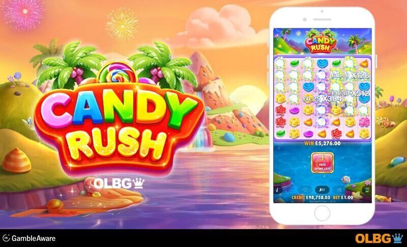 Candy Rush slot mobile screenshot