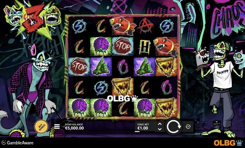 Chaos Crew 3 slot base game screenshot