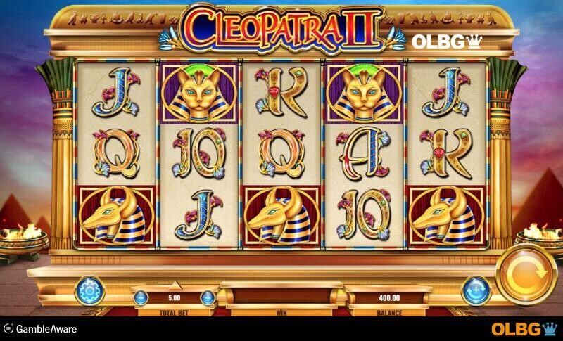 Cleopatra 2 slot base game screenshot