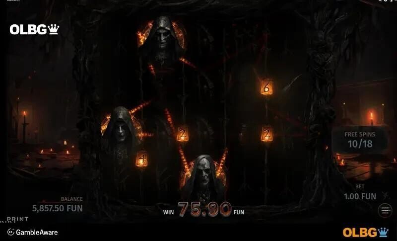 darkness slot superspinners feature screenshot