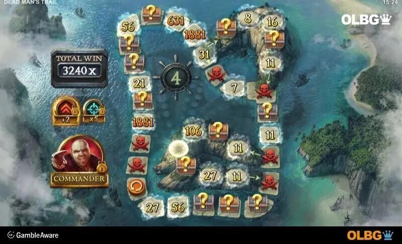 dead man's trail slot trail bonus screenshot