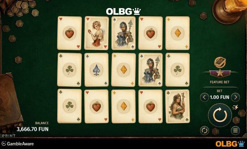 Deck of Scurra slot base game screenshot