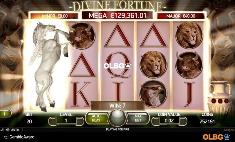 Divine Fortune slot Wild on Wild feature screenshot