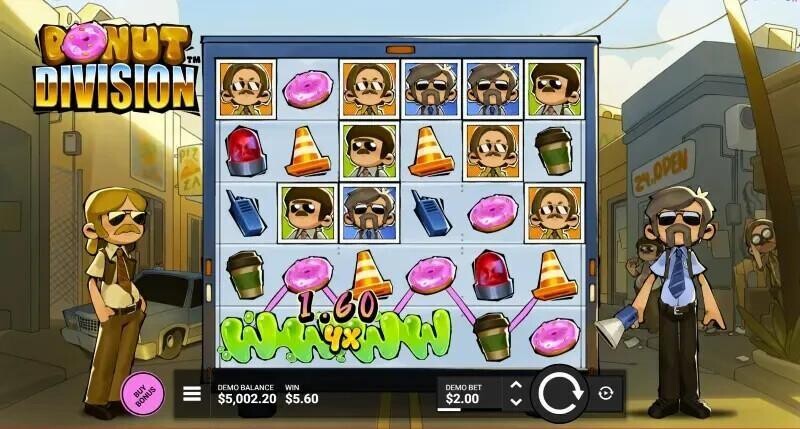  donut division slot base game screenshot 