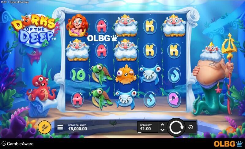 Dorks of the Deep slot base game screenshot