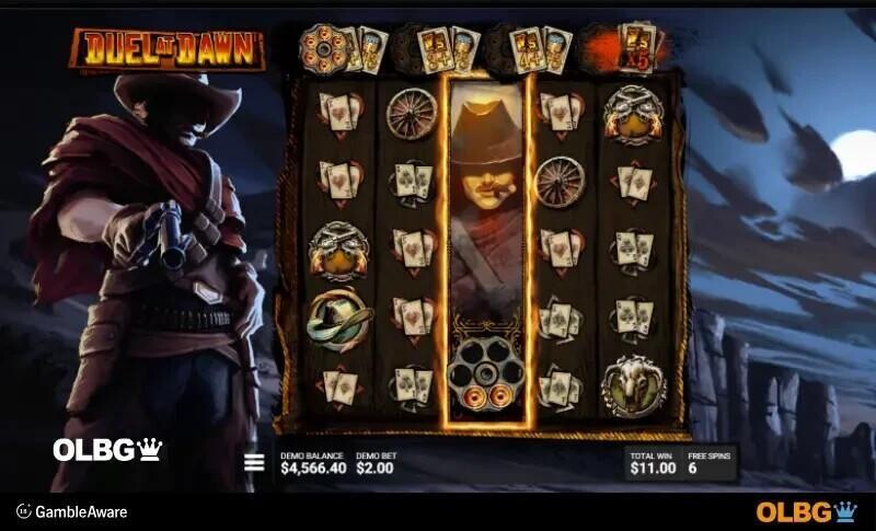 duel at dawn slot game screenshot