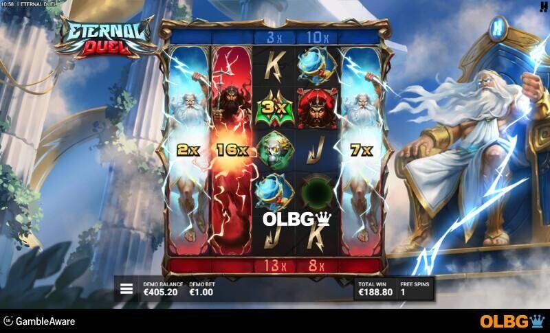 Eternal Duel slot Zeus Fury feature screenshot