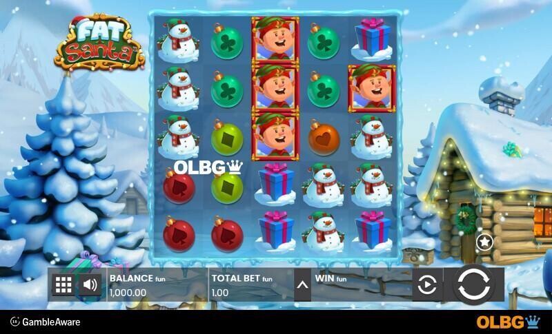 Fat Santa slot base game screenshot