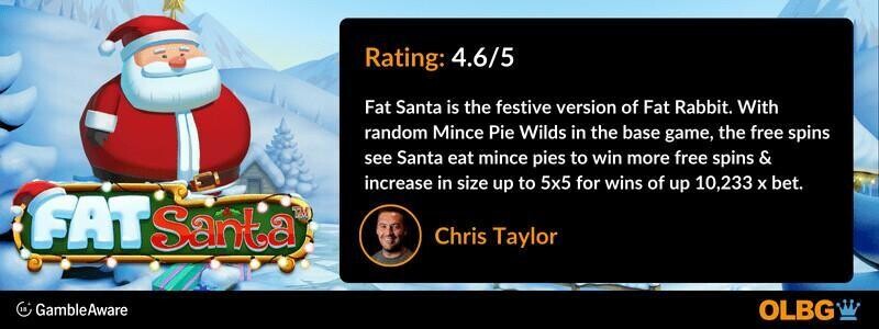 Fat Santa slot OLBG Rating banner