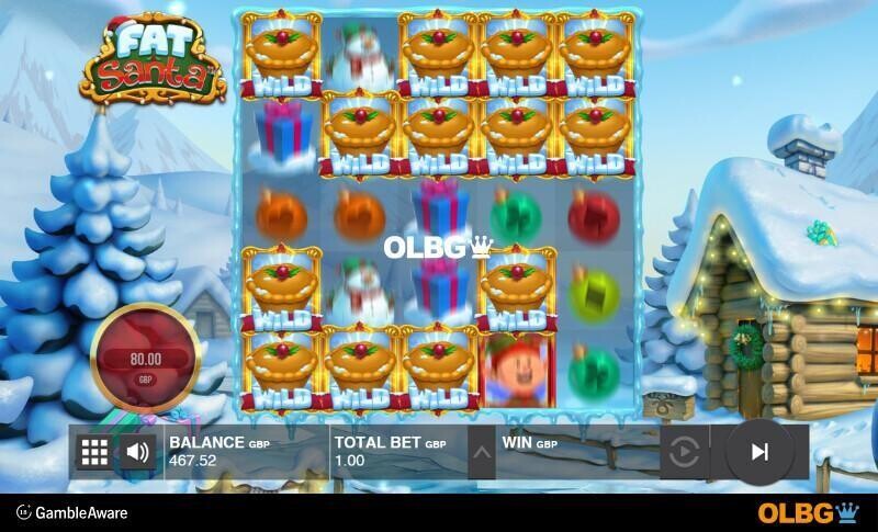 Fat Santa slot Santa's Sleigh feature screenshot