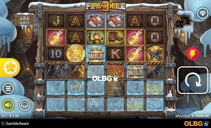Fire in the Hole 3 slot base game screenshot