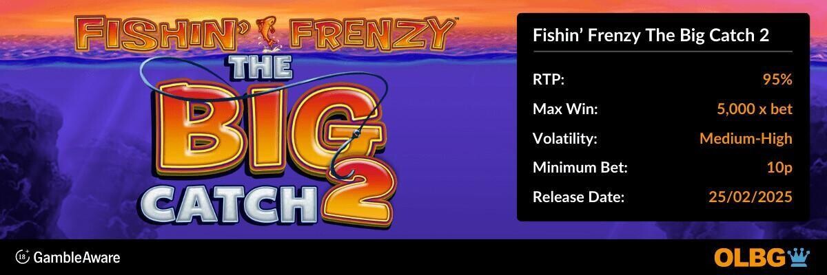 Fishin' Frenzy The Big Catch 2 slot banner