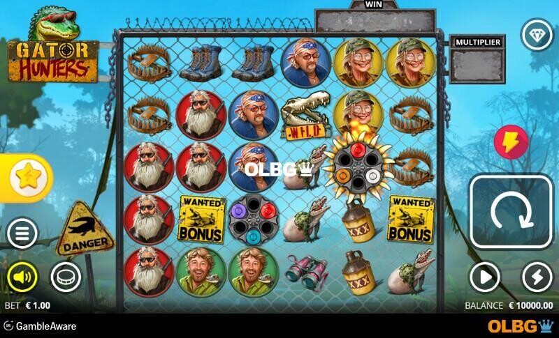 Gator Hunters slot base game screenshot