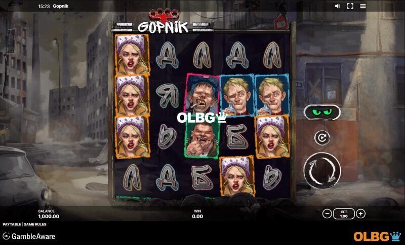 Gopnik slot base game screenshot