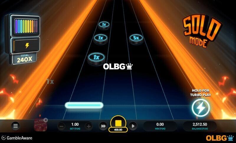 Guitar Quest slot Solo Mode Bonus feature screenshot