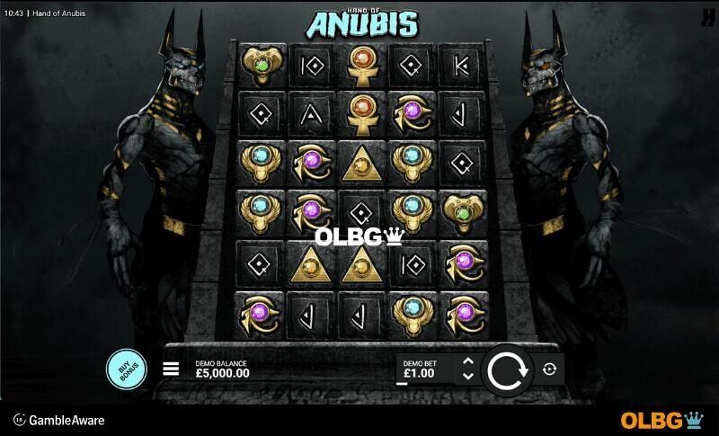 Hand of Anubis slot base game screenshot