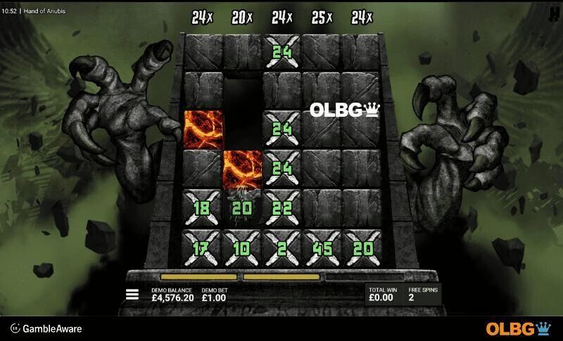 Hand of Anubis slot Judgment Bonus feature screenshot