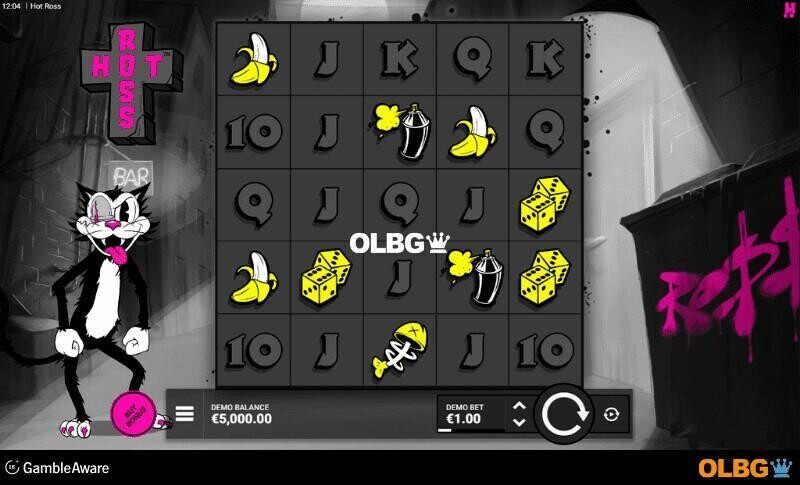 Hot Ross slot base game screenshot