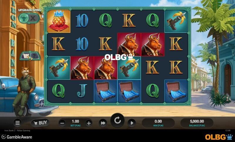 Iron Bank 2 slot base game screenshot