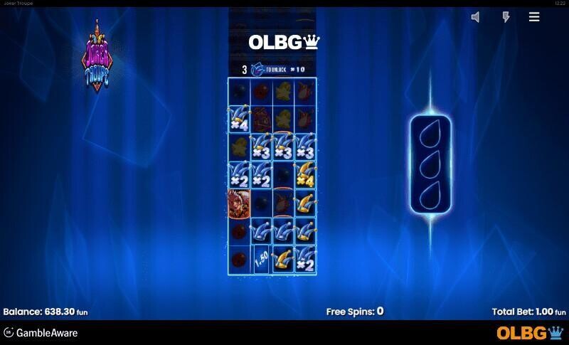 Joker Troupe slot Blue Joker feature screenshot