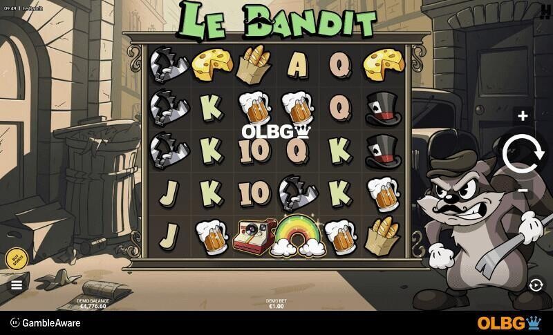 Le Bandit slot base game screenshot
