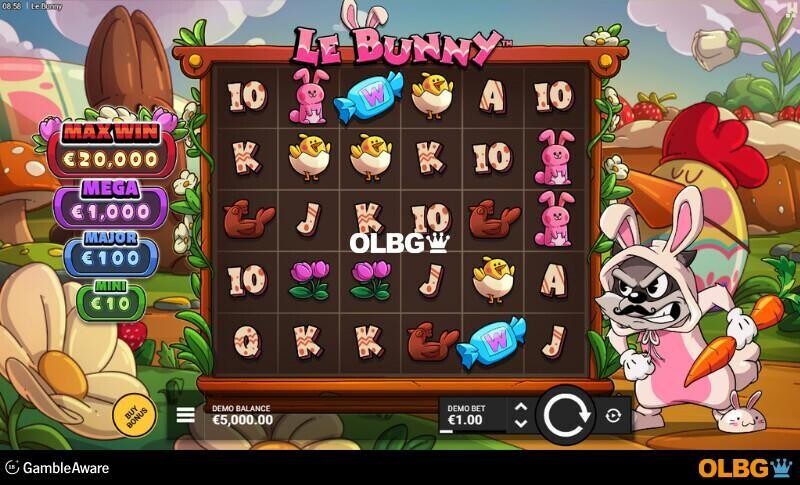 Le Bunny slot base game screenshot