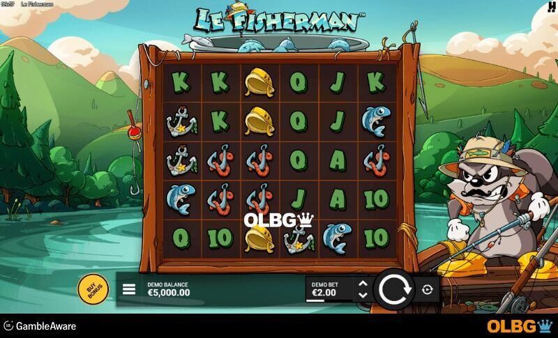 Le Fisherman slot base game screenshot