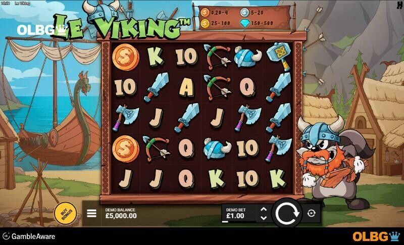 Le Viking slot base game screenshot